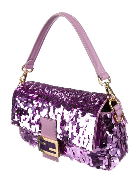 fendi purple sequin baguette sex and the city|Fendi baguette purple.